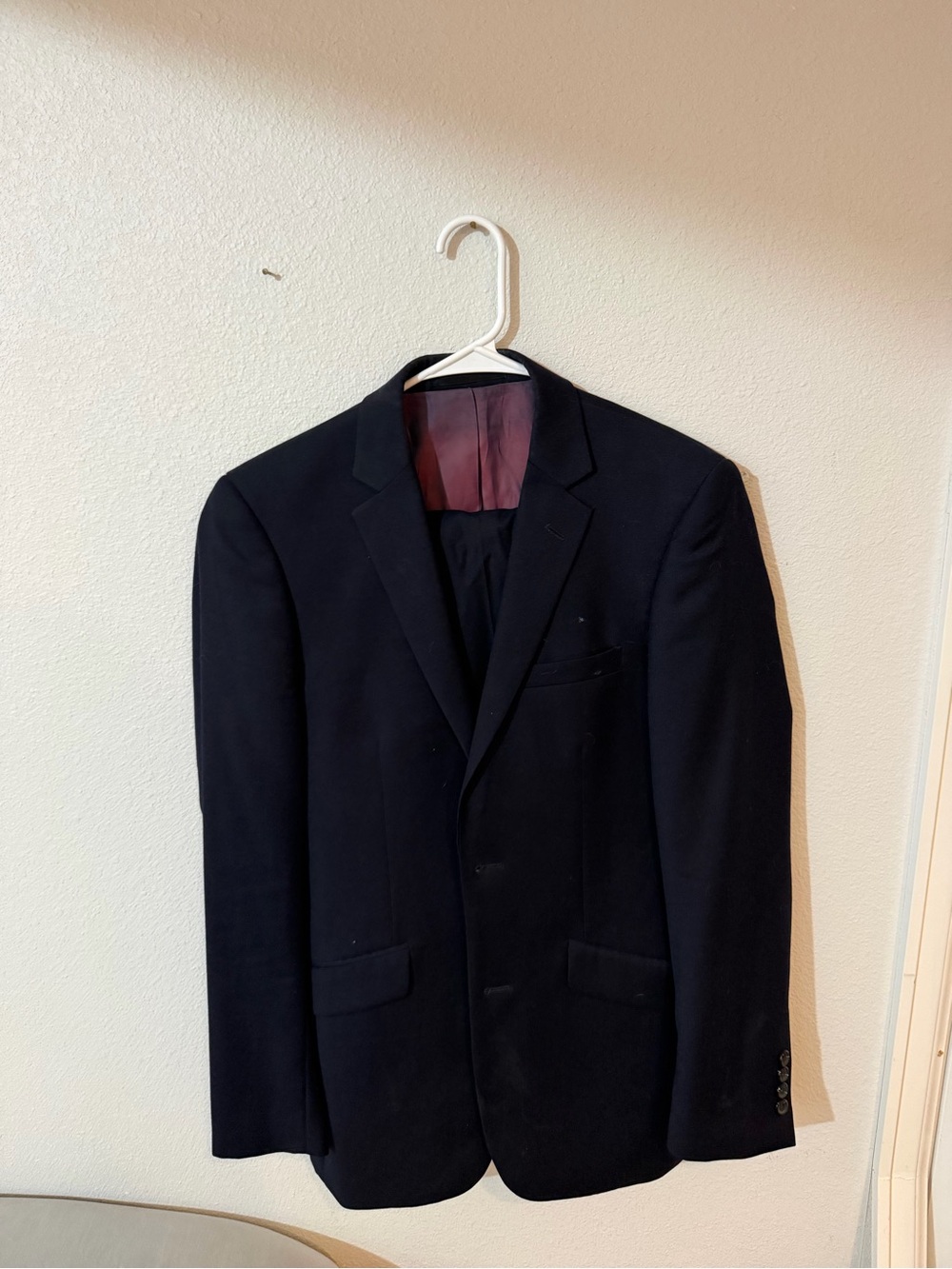 Men's Navy Suit - 100% Wool